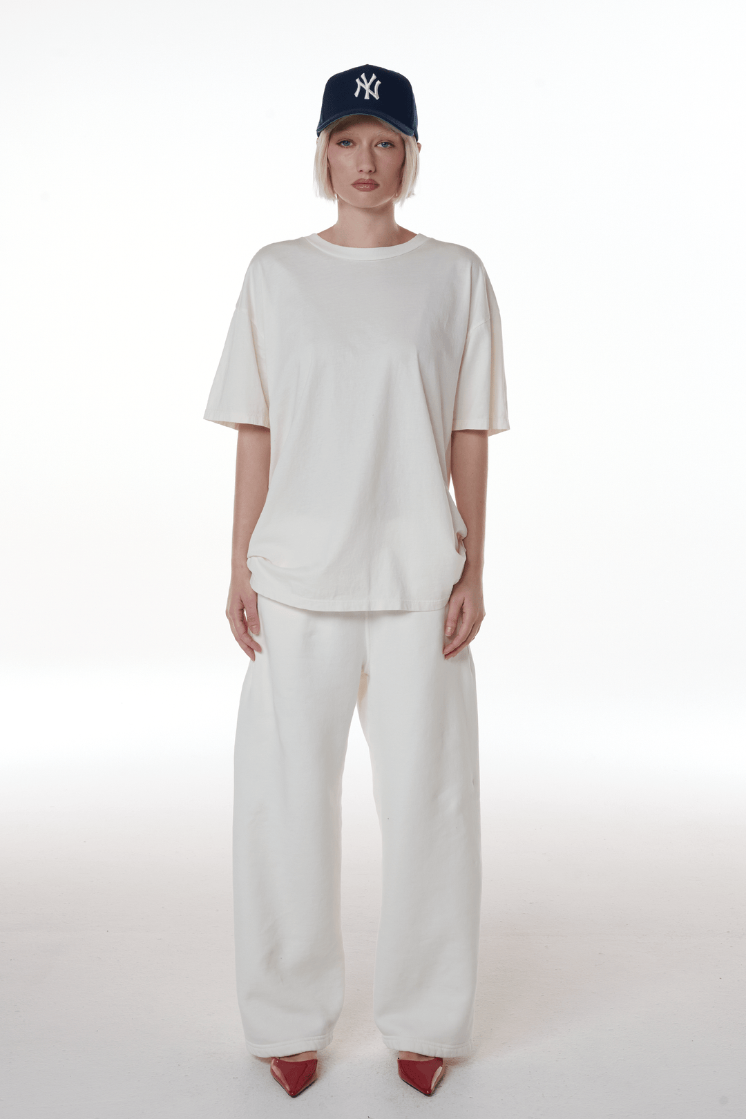 Band T-Shirt - Washed White (Laundered/Preshrunk)