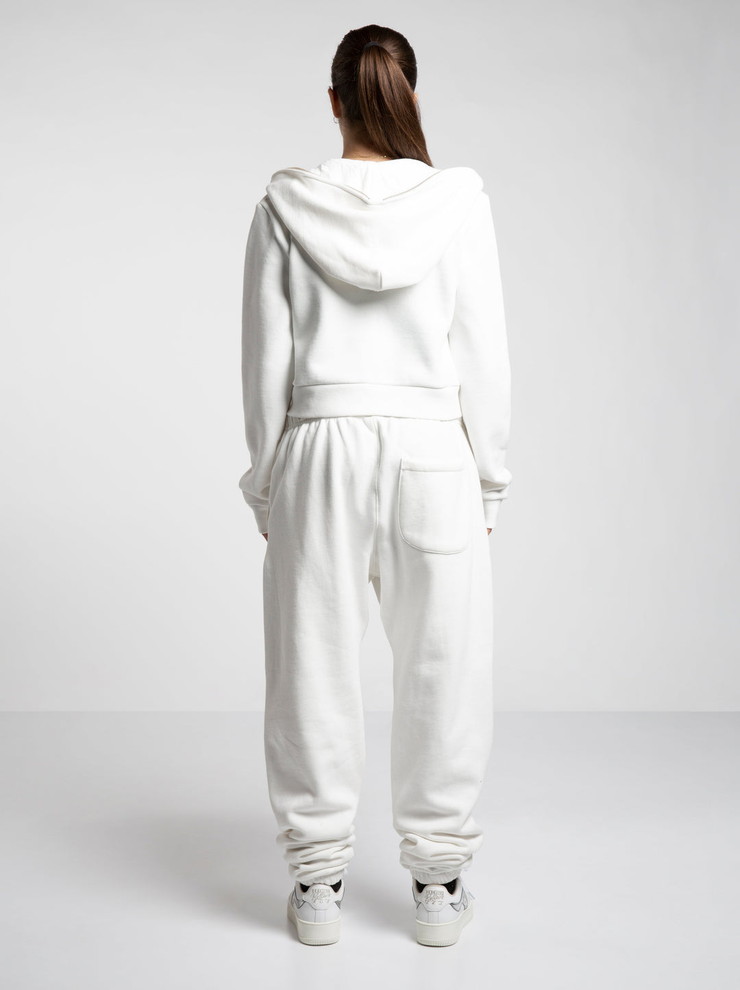 Cropped Full Zip Body Bag Hoodie