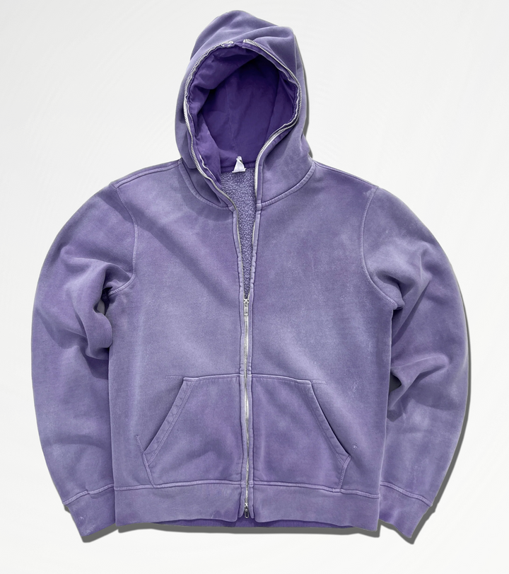 Full Zip Body Bag Hoodie - Sunfaded Colorways