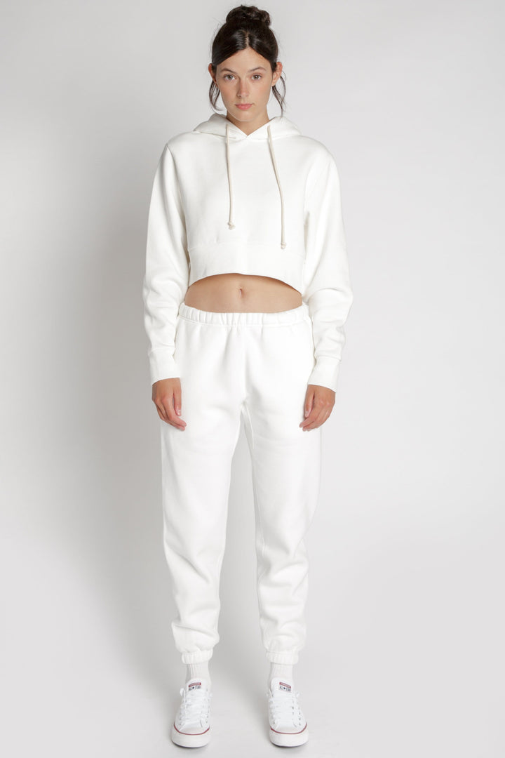 Ready To Dye Cropped Hoodie