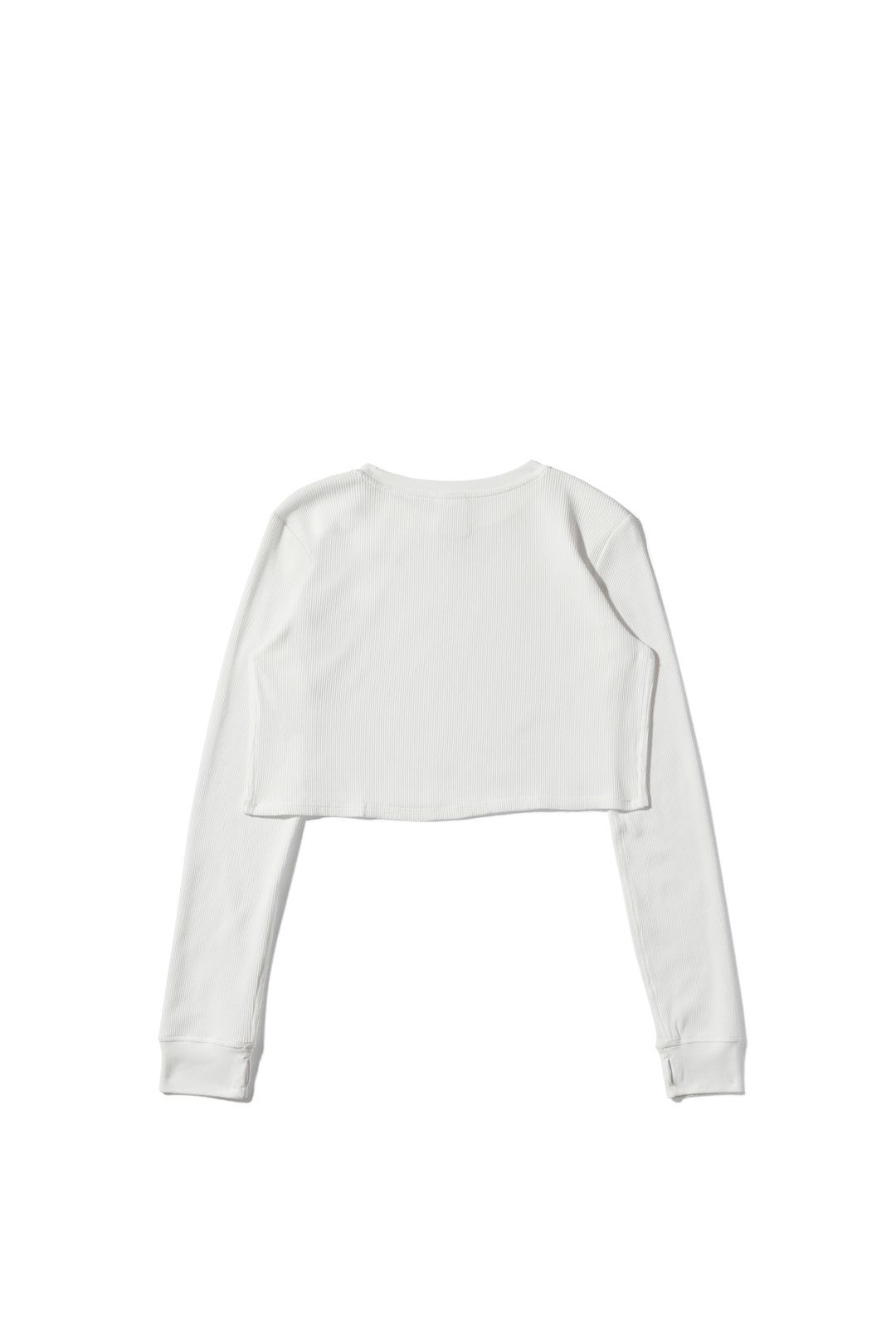 Ready To Dye Cropped Thermal Longsleeve Tee